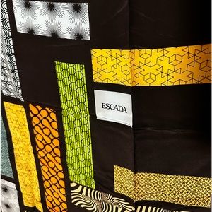 Escada Shawl Scarf italy silk